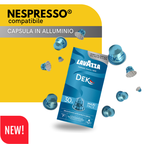 LAVAZZA®️ DEK - compatibile NESPRESSO®️- 30 capsule