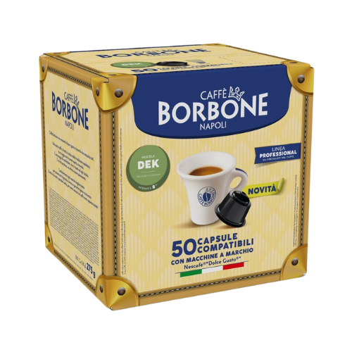 Caffè BORBONE® Miscela DEK – 50 Capsule Compatibili Nescafè® DolceGusto®