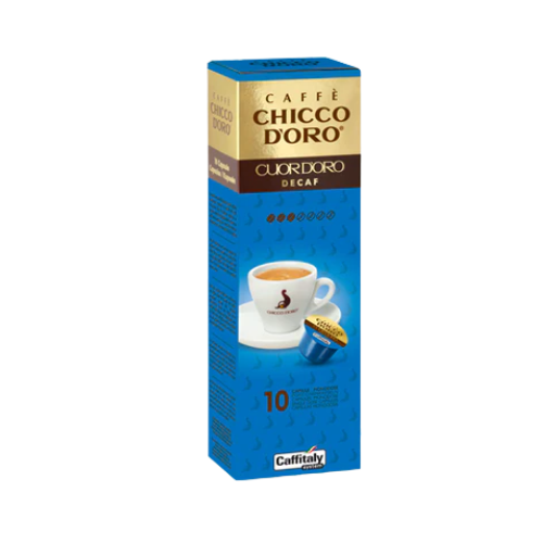 CAFFITALY® Chicco d'Oro DECAF – 10 Capsule Originali Caffitaly System®