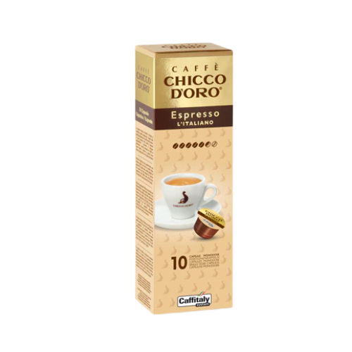 CAFFITALY® Chicco d'Oro ESPRESSO L'ITALIANO – 10 Capsule Originali Caffitaly System®
