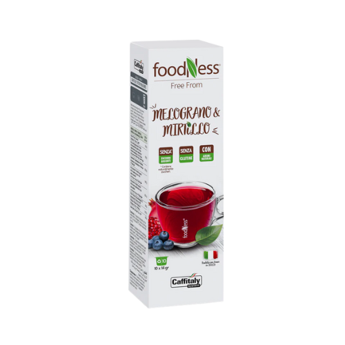 FoodNess MELOGRANO E MIRTILLO  – 10 Capsule Originali CAFFITALY®