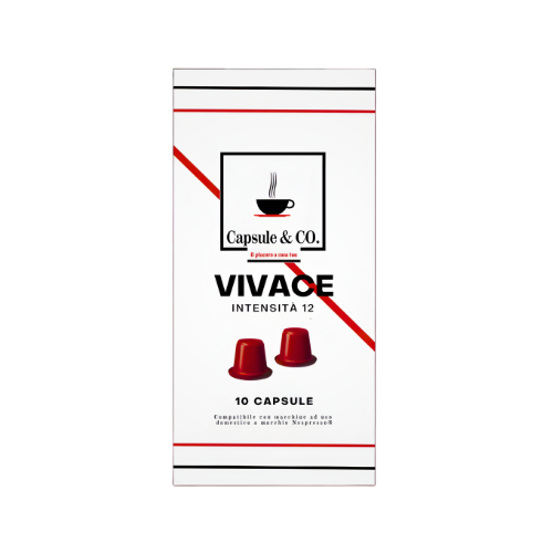 Capsule&Co® Miscela VIVACE – 100 Capsule Compatibili Nespresso®