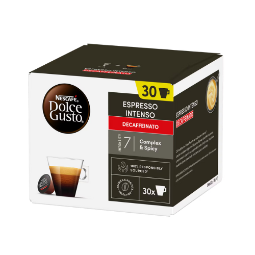 Espresso INTENSO DECAFFEINATO – 30 Capsule Originali Nescafè® DolceGusto®