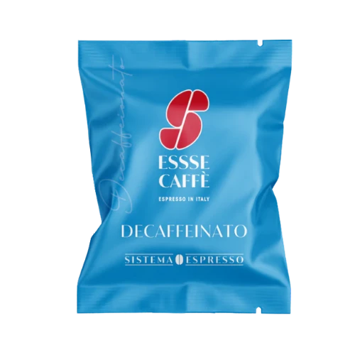 Bustina singola Azzurra contenente Capsula Essse Caffè Decaffeinato