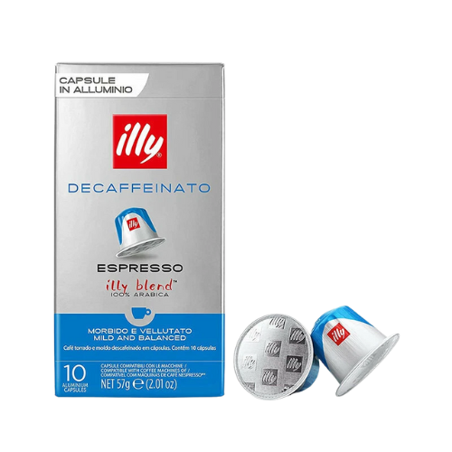 ILLY® Caffè DECAFFEINATO Alluminio – 10 Capsule Compatibili Nespresso®