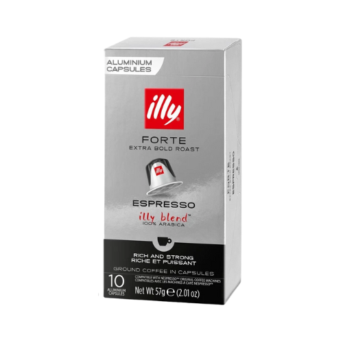 ILLY® Miscela FORTE Alluminio – 10 Capsule Compatibili Nespresso®