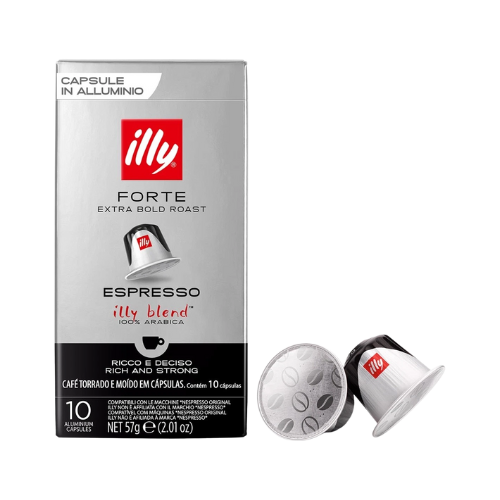 ILLY® Miscela FORTE Alluminio – 10 Capsule Compatibili Nespresso®