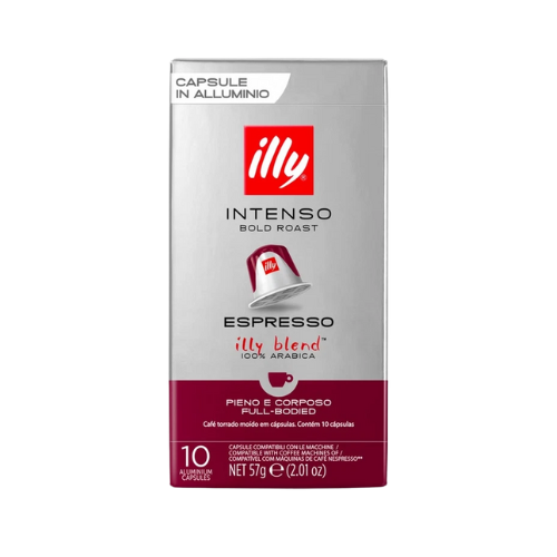 ILLY® Tostato INTENSO Alluminio – 10 Capsule Compatibili Nespresso®