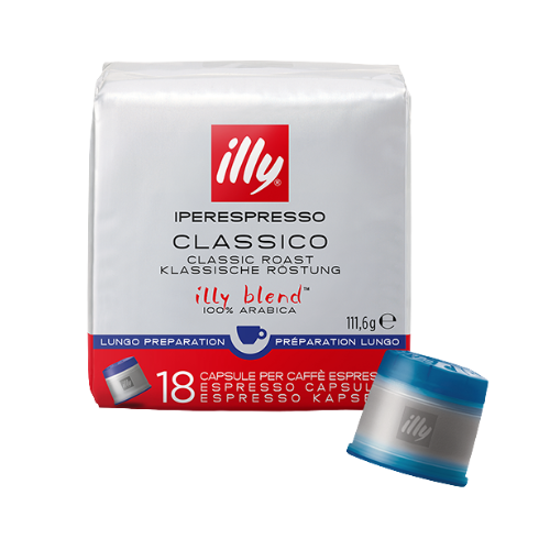 ILLY® Iperespresso CLASSICO LUNGO – 18 Capsule Originali Illy®