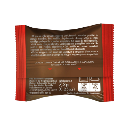 Caffè BORBONE® Miscela ROSSA – 100 Capsule Compatibili Lavazza® A Modo Mio®