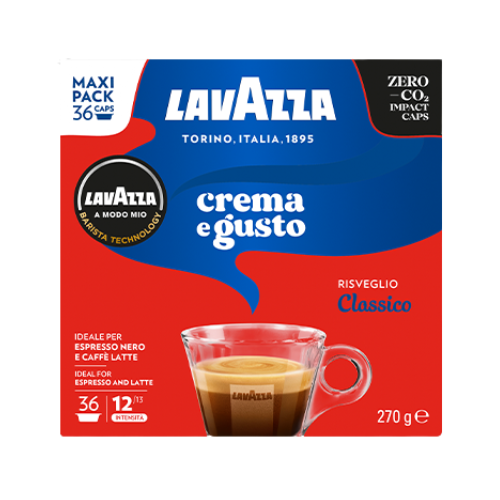 LAVAZZA® Miscela CREMA E GUSTO Classico – 36 Capsule Lavazza® A Modo Mio®