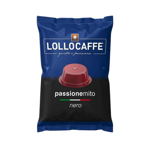 LOLLO Caffè® Miscela NERA – 100 Capsule Compatibili Lavazza® A Modo Mio®