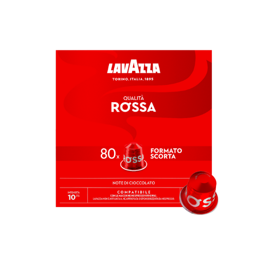 LAVAZZA® Qualità ROSSA – 80 Capsule Compatibili Nespresso®
