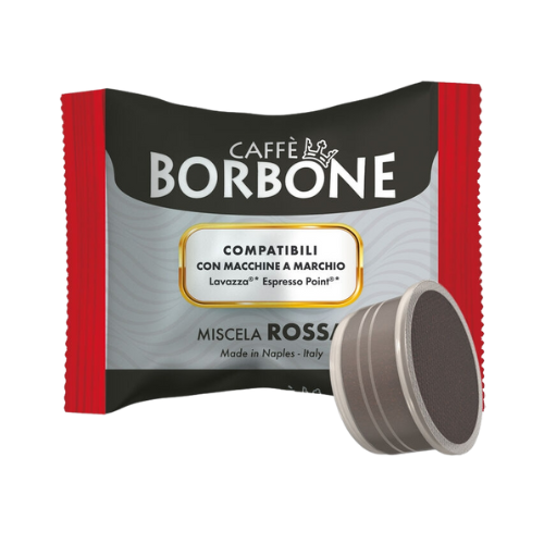 Caffè BORBONE® Miscela ROSSA – 100 Capsule Compatibili Lavazza® Espresso Point®
