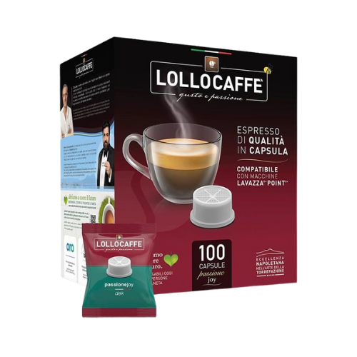 LOLLO Caffè® Miscela DECAFFEINATA – 100 Capsule Compatibili Lavazza® Espresso Point®