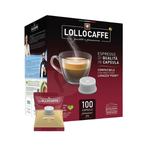 LOLLO Caffè® Miscela ORO – 100 Capsule Compatibili Lavazza® Espresso Point®