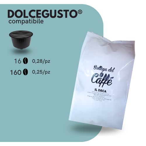 Capsule Compatibili DOLCEGUSTO®️ - Bottega del Caffè - DECAFFEINATO