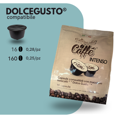 Capsule Compatibili DOLCEGUSTO®️ - Bottega del Caffè - INTENSO
