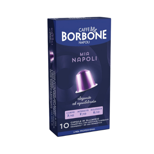Caffè BORBONE® Miscela Mia NAPOLI – 100 Capsule in Alluminio Compatibili Nespresso®