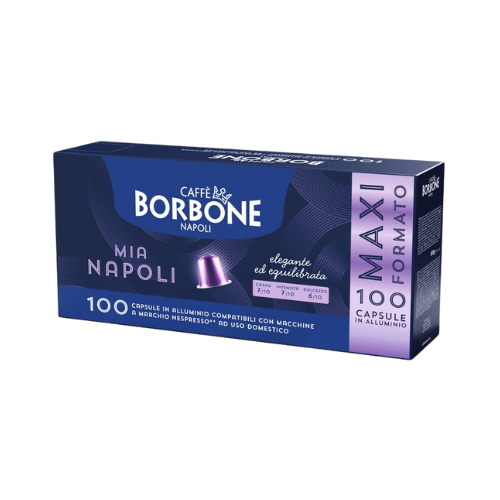 Caffè BORBONE® Miscela Mia NAPOLI – 100 Capsule in Alluminio Compatibili Nespresso®