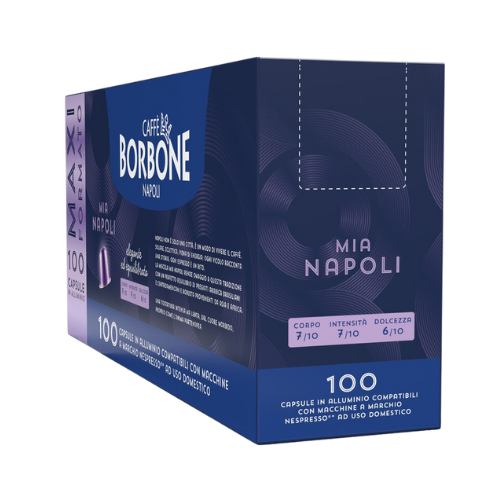 Caffè BORBONE® Miscela Mia NAPOLI – 100 Capsule in Alluminio Compatibili Nespresso®