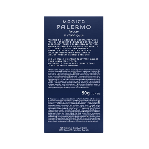 Caffè BORBONE® Miscela Magica PALERMO – 100 Capsule in Alluminio Compatibili Nespresso®