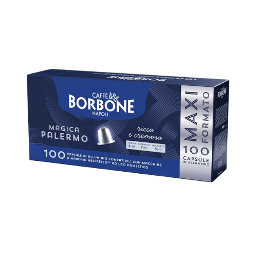 Caffè BORBONE® Miscela Magica PALERMO – 100 Capsule in Alluminio Compatibili Nespresso®