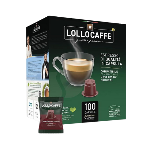LOLLO Caffè® Miscela CLASSICA – 100 Capsule Compatibili Nespresso®