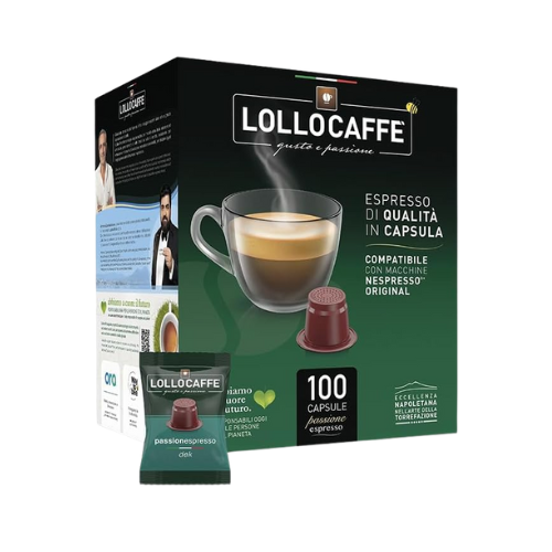 LOLLO Caffè® Miscela DECAFFEINATA – 100 Capsule Compatibili Nespresso®
