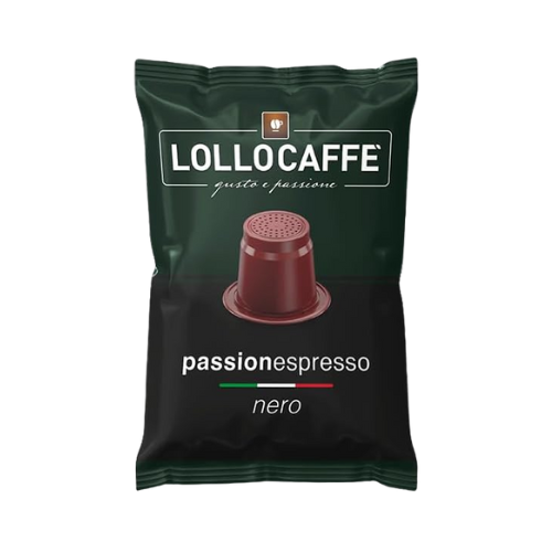 LOLLO Caffè® Miscela NERA – 100 Capsule Compatibili Nespresso®