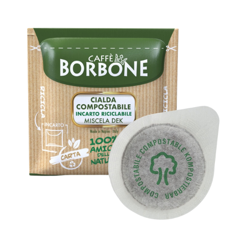 Caffè BORBONE® Miscela DEK – 100 Cialde Compostabili ESE 44mm