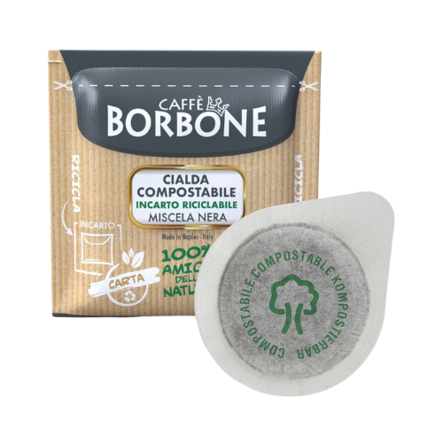 Caffè BORBONE® Miscela NERA – 100 Cialde Compostabili ESE 44mm