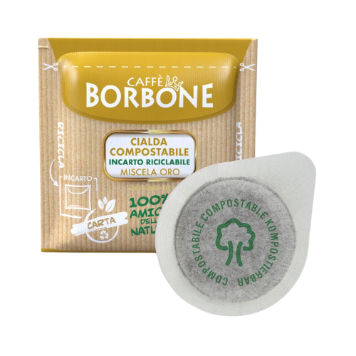 Caffè BORBONE® Miscela ORO – 100 Cialde Compostabili ESE 44mm