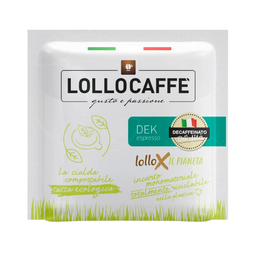 LOLLO Caffè® Miscela DECAFFEINATA – 150 Cialde Compostabili ESE 44mm