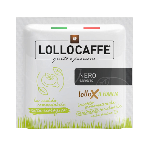 LOLLO Caffè® Miscela NERA – 150 Cialde compostabili ESE 44mm